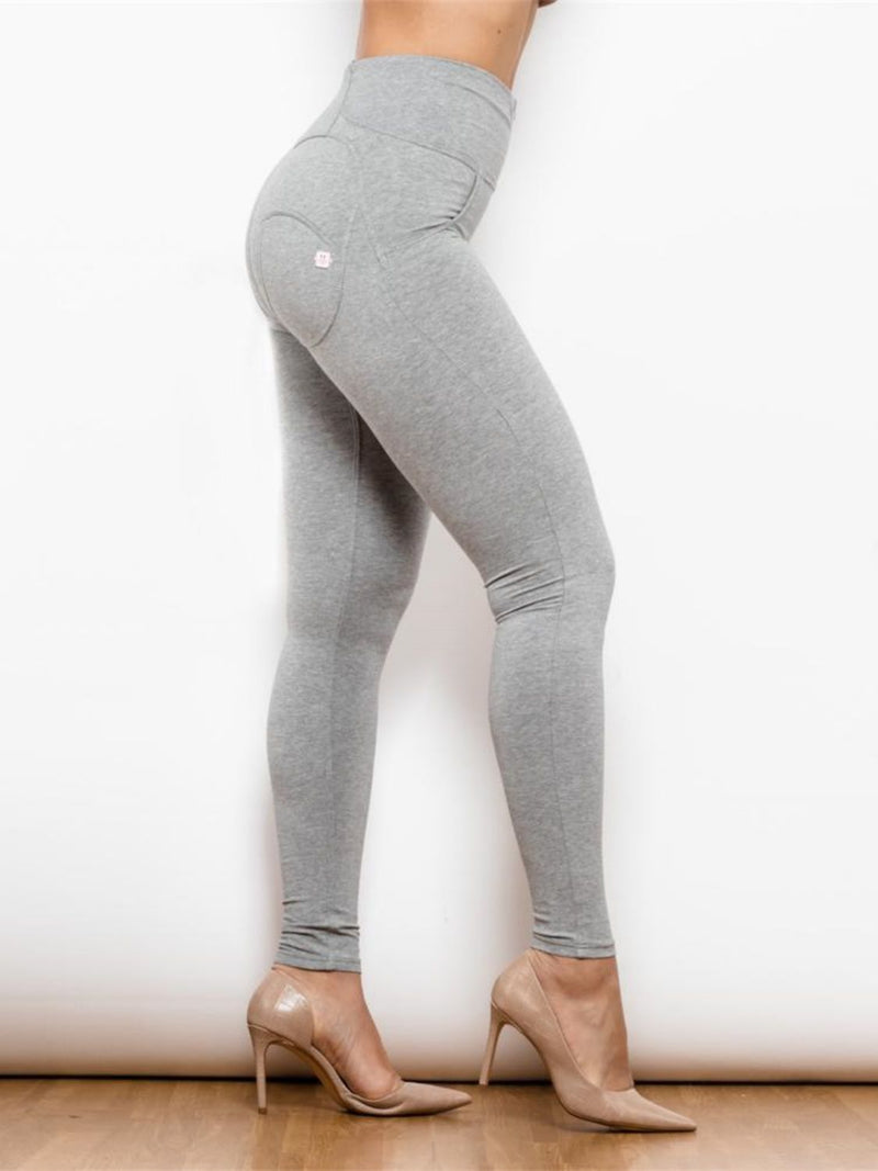 Sculpt Your Style with Full Size Zip Detail High Waist Leggings at Burkesgarb