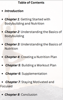 The Beginner's Guide to Bodybuilding and Nutrition E-Book