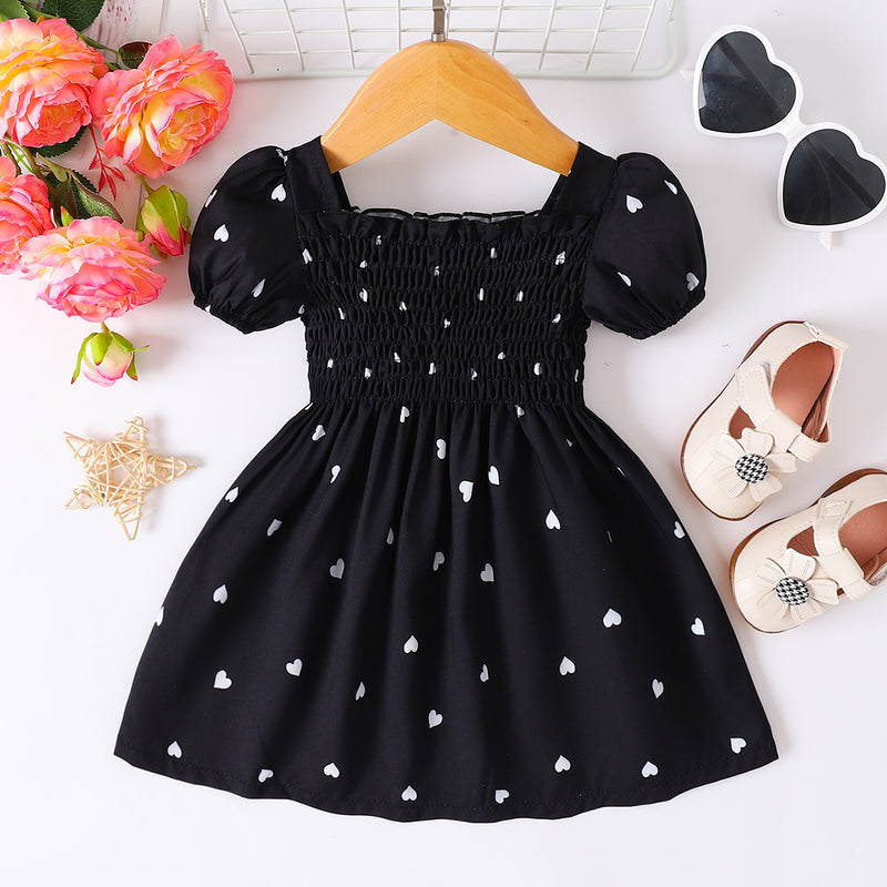 Adorable and Charming: Baby Heart Design Dress at Burkesgarb