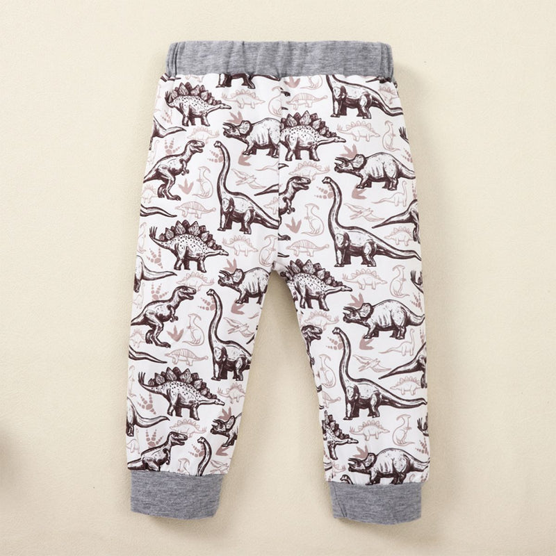 "Roar into Style with the Kids Graphic Sweatshirt and Dinosaur Design Joggers Set at Burkesgarb"