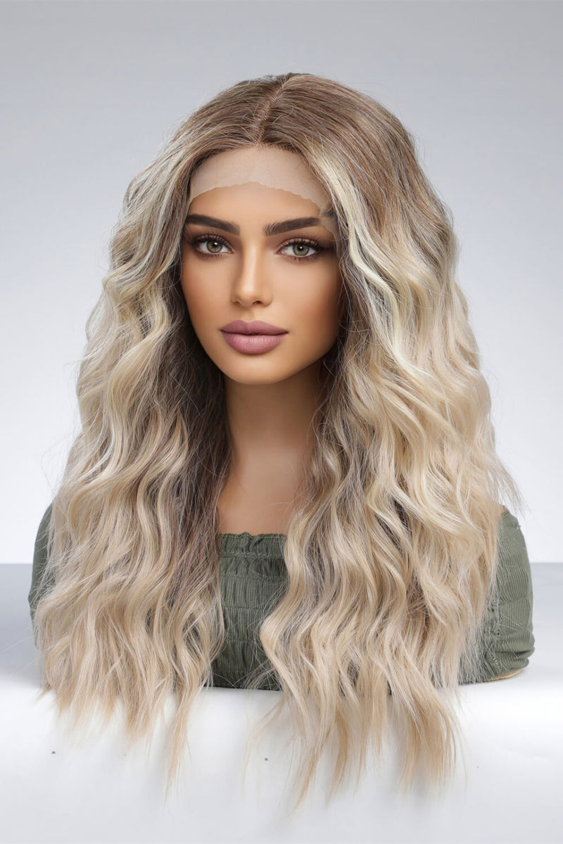 Effortless Waves: 13*2" Lace Front Synthetic Wig, Long Wave 24" Length