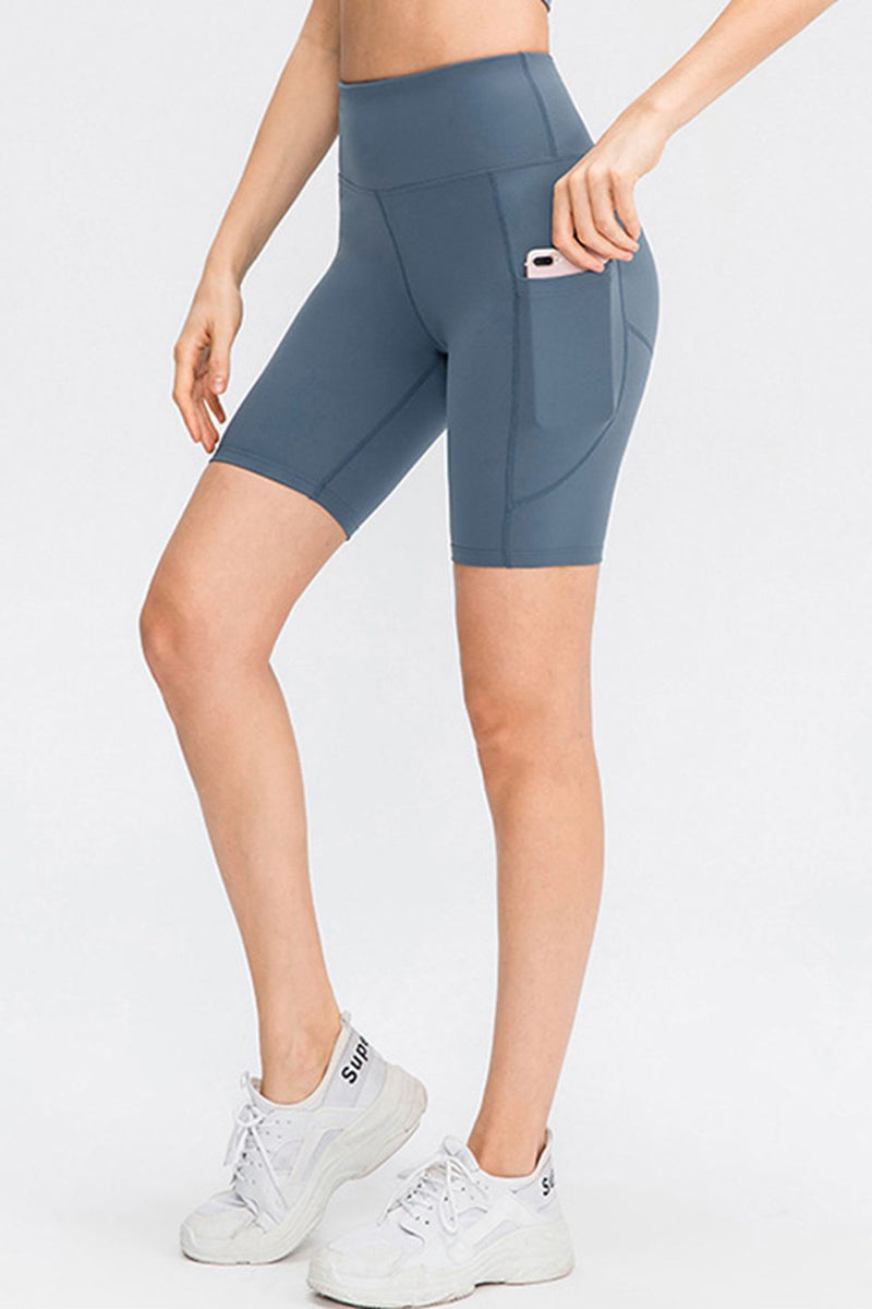 Move Freely and Stylishly: Wide Waistband Sports Shorts with Pockets at Burkesgarb
