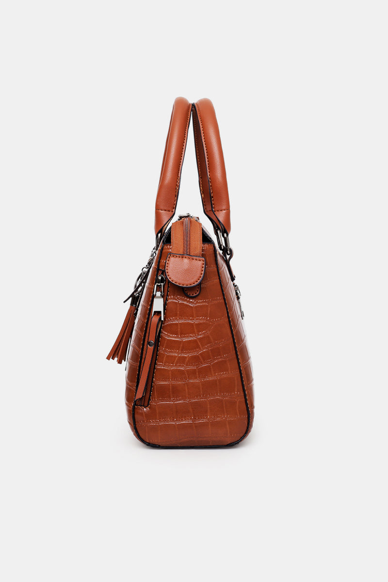 Elevate Your Style with the 4-Piece Leather Bag Set at Burkesgarb