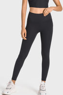 Experience Comfort and Style with High-Rise Wide Waistband Yoga Leggings at Burkesgarb