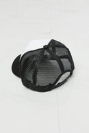 "Cool and Playful: Black Trucker Hat with Heart by Burkesgarb | Stylish and Trendy Women's Accessory"