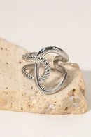 Contemporary Elegance: Modern Copper Open Ring at Burkesgarb