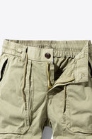 "Casual and Functional: Drawstring Cargo Shorts by Burkesgarb | Trendy and Comfortable Bottoms"