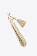 Stay Organized and Stylish: Wristlet Keychain with Tassel by Burkesgarb