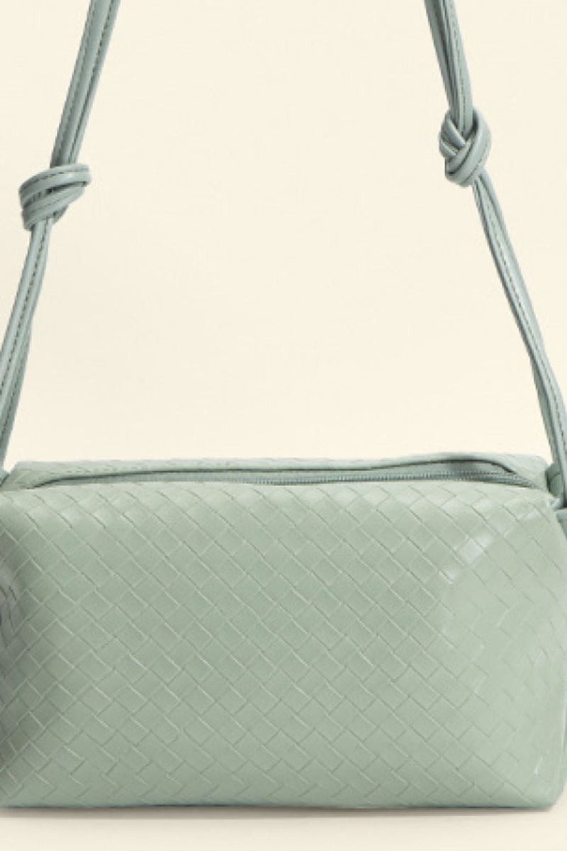 Embrace Chic Simplicity with the Leather Knot Detail Shoulder Bag at Burkesgarb