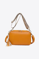 Chic and Stylish: Leather Tassel Crossbody Bag at Burkesgarb