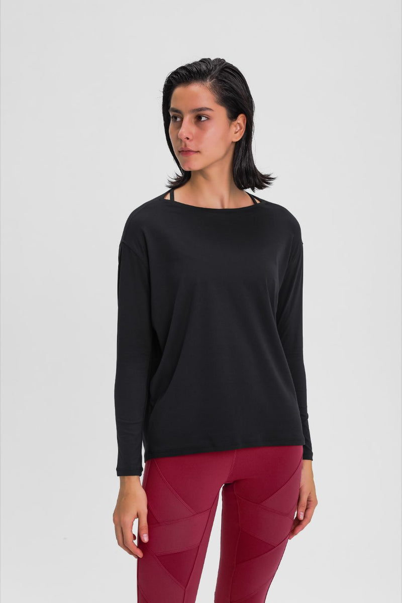 Stay Comfy and Trendy with our Loose Fit Active Top | Burkesgarb