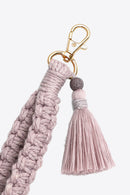 Stay Organized and Stylish: Wristlet Keychain with Tassel by Burkesgarb