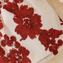 Blooming Beauty: Baby Girl Floral Frill Trim Square Neck Smocked Dress at Burkesgarb