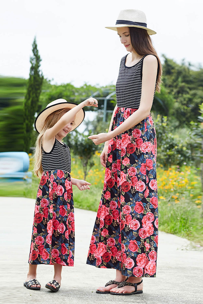 "Pretty and Playful: Girls Floral Dress by Burkesgarb | Effortlessly Stylish for Young Fashionistas"