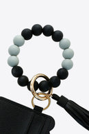 "Accessorize in Style with Beaded Tassel Keychain with Wallet by Burkesgarb"