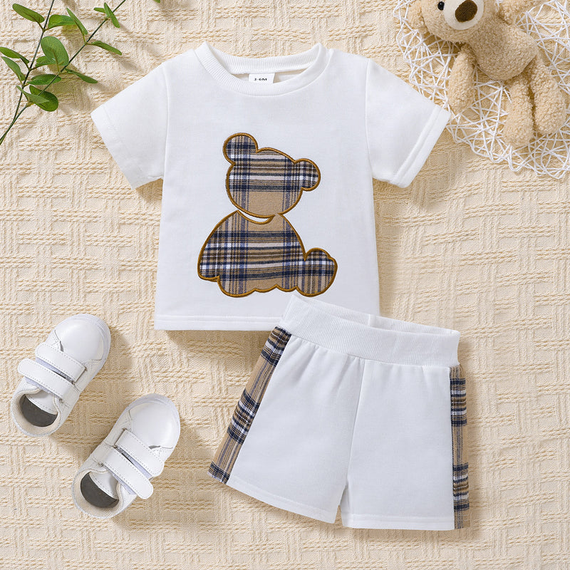 Adorable Baby Bear Tee and Short Set at Burkesgarb