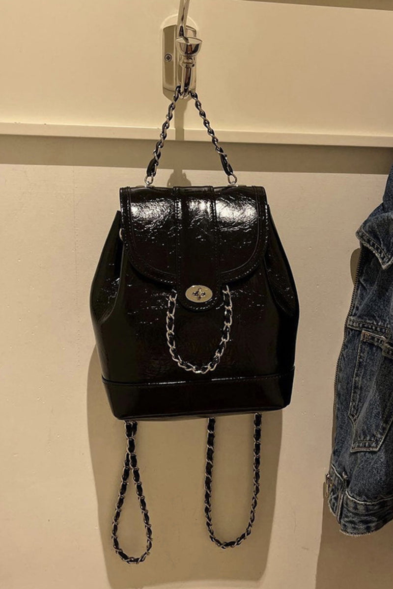 Timeless Elegance: Leather Backpack at Burkesgarb