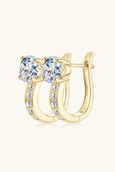 "Radiant Sparkle: 2 Carat Moissanite 925 Sterling Silver Earrings"