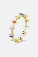 Eternal Radiance: 925 Sterling Silver Zircon Ring at Burkesgarb