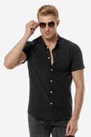 "Classic and Versatile: Button Down Short Sleeve Shirts by Burkesgarb | Stylish Men's Fashion"