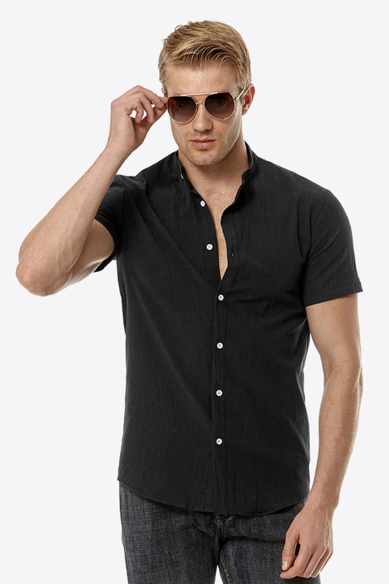 "Classic and Versatile: Button Down Short Sleeve Shirts by Burkesgarb | Stylish Men's Fashion"