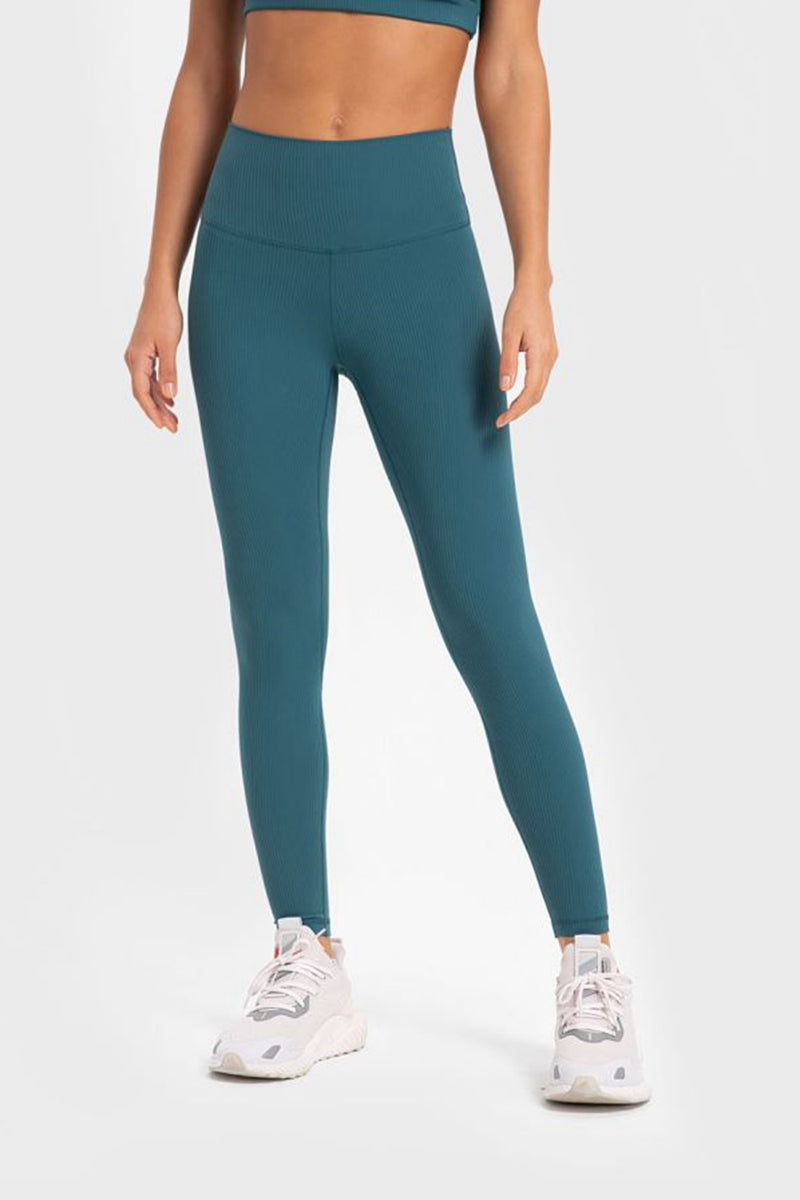 Flexibility and Comfort Meet in Highly Stretchy Wide Waistband Yoga Leggings | Burkesgarb