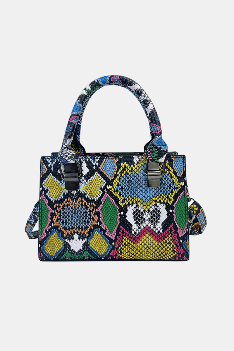 Elevate Your Style with a Leather Snakeskin Printed Handbag from Burkesgarb