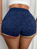 "Comfortable and Stylish: Heathered Wide Waistband Shorts by Burkesgarb | Versatile and Trendy Bottoms"