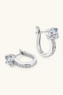 "Radiant Sparkle: 2 Carat Moissanite 925 Sterling Silver Earrings"