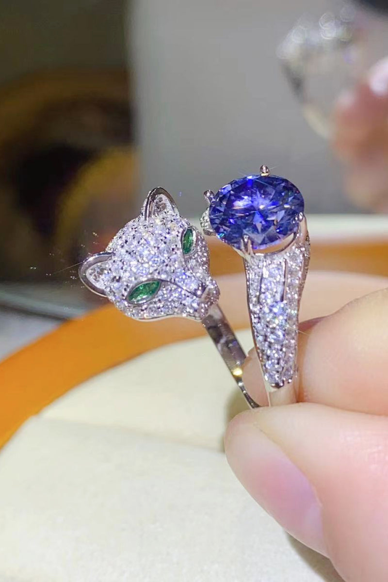 Exquisite and Playful: 2 Carat Moissanite Animal Ring for the Animal Lover in You