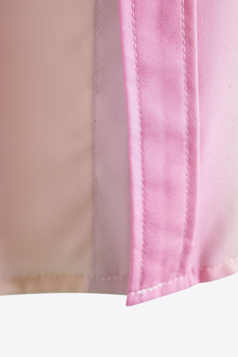"Burkesgarb Tie-Dye Button-Up Short Sleeve Shirt - Vibrant and Stylish Summer Fashion"