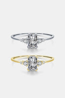 Elegance in Every Detail: 925 Sterling Silver Zircon Ring at Burkesgarb