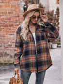 Effortlessly Stylish: Plaid Dropped Shoulder Longline Shirt at Burkesgarb