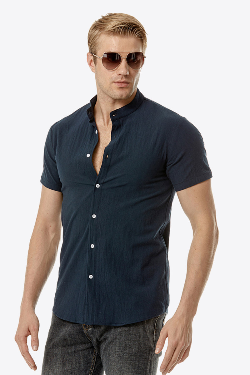 "Classic and Versatile: Button Down Short Sleeve Shirts by Burkesgarb | Stylish Men's Fashion"