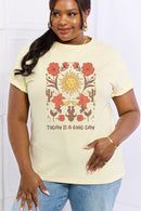 Embrace Positivity with the 'Today is a Good Day' Graphic Cotton Tee at Burkesgarb