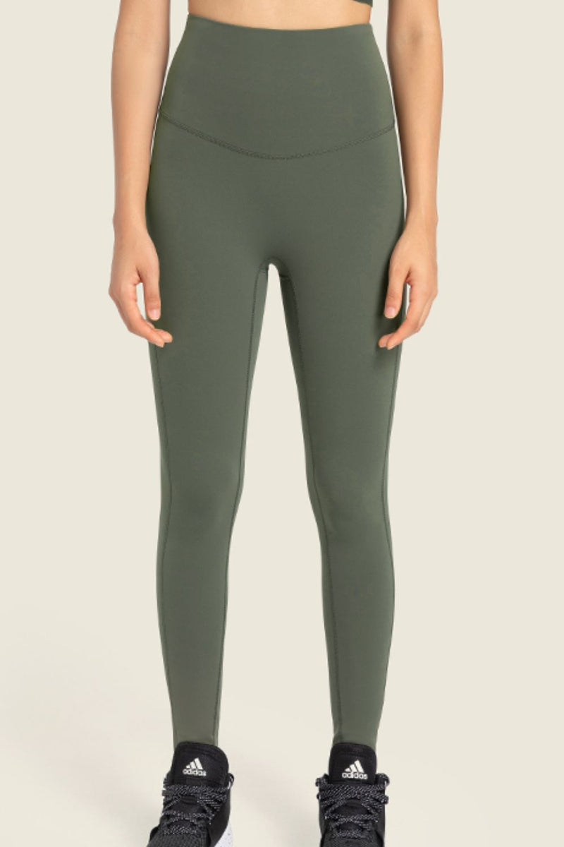 Seamless High-Rise Wide Waistband Yoga Leggings: Elevate Your Yoga Practice at Burkesgarb