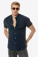 "Classic and Versatile: Button Down Short Sleeve Shirts by Burkesgarb | Stylish Men's Fashion"