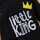 Little King Style: Hooded Bodysuit Set at Burkesgarb