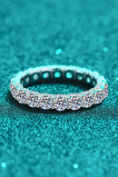 "Exquisite Beauty: Charmed Moissanite Ring by Burkesgarb | Stunning and Ethical Jewelry"