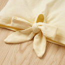 Playful and Vibrant: Graphic Top and Floral Pants Set for Babies