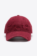 "Cool and Casual: Distressed Adjustable Baseball Cap by Burkesgarb | Trendy and Comfortable Headwear"