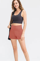 Functional and Stylish: Wide Waistband Sports Shorts with Pockets at Burkesgarb