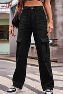 Effortless Chic: Buttoned High Waist Loose Fit Jeans