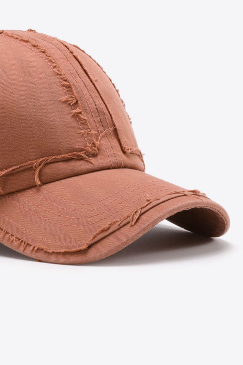 "Stylish and Casual: Distressed Adjustable Baseball Cap by Burkesgarb | Trendy and Comfortable Headwear"