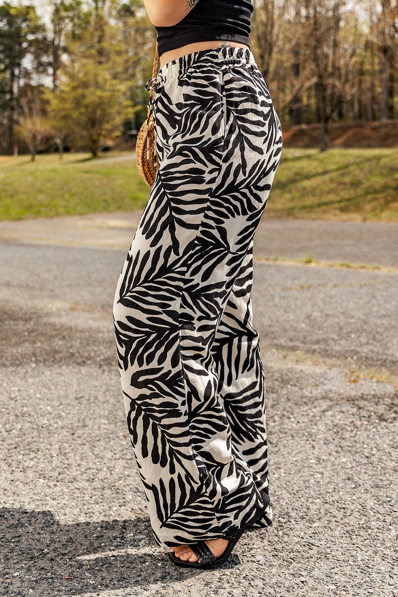 Shop Stylish Drawstring Waist Pants with Pockets at Burkesgarb