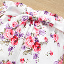 Charming and Comfortable: Button Tank and Floral Shorts Set for Babies at Burkesgarb