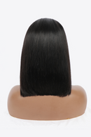 Embrace Natural Elegance: 12" 140g Natural Color Lace Front Wigs Human Hair, 150% Density