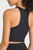 Workout in Style with Racerback Cropped Sports Tank | Burkesgarb
