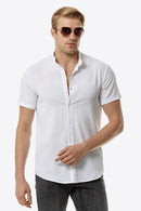 "Classic and Versatile: Button Down Short Sleeve Shirts by Burkesgarb | Stylish Men's Fashion"