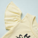 Celebrate the Season with the HELLO SUMMER Top and Floral Flare Pants Set at Burkesgarb